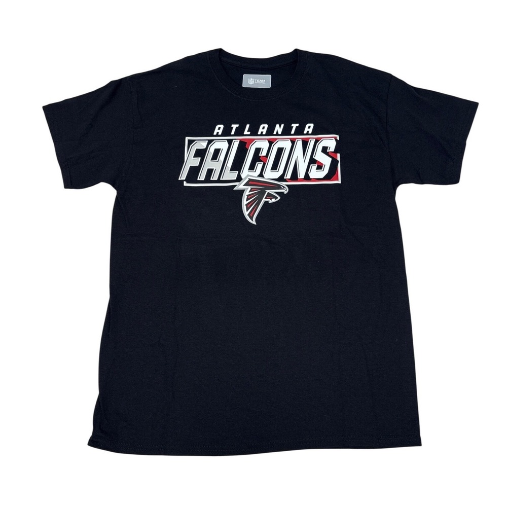 NFL Team Apparel Atlanta Falcons Mens Black Graphic T-Shirt Large TA17-070501474